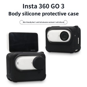 Pack d'accessoires <span class=keywords><strong>Insta</strong></span> <span class=keywords><strong>360</strong></span> <span class=keywords><strong>GO3</strong></span> avec étui en silicone antichoc et protection d'objectif pour caméra d'action - Product Image 2