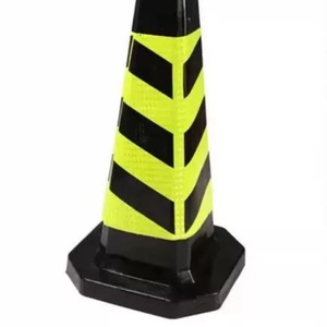 กรวยจราจรยางสะท้อนแสงแบบตั้งพื้นมาตรฐาน ไม่มีไฟ ไม่มีเสียง สำหรับพื้นที่จอดรถ - Product Image 2