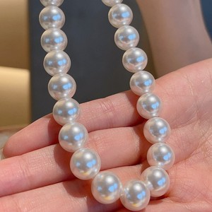 FANYA FYXL1124 Women's AAAAA Grade Imitation Pearl Necklace in 6mm/8mm/10mm/12mm Sizes 43cm Length Gold Plated Clasp Design - Product Image 2