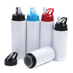 Bouteille d'eau en aluminium personnalisée pour le sport en plein air Promotion bon marché Sublimation avec logo de l'<span class=keywords><strong>entreprise</strong></span> Production de tasses de bureau - Product Image 1