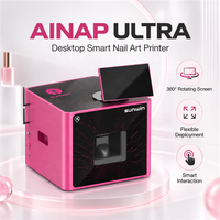 Distributeur automatique de nail art IA, imprimante à ongles personnalisée 360 °   Machine d'impression d'art des ongles intelligente à écran tactile rotatif