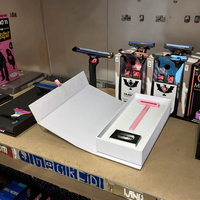 Boîte d'emballage d'affichage en carton rigide magnétique mat personnalisable pour rasoir avec incrustation en mousse EVA blanche et stratification mate