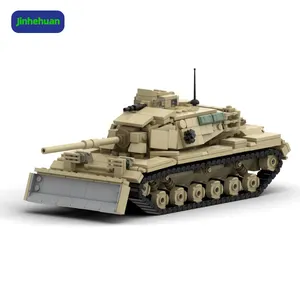 军用坦克模型玩具车军用战争卡车装甲迷你积木套装moc儿童男孩塑料砖套件