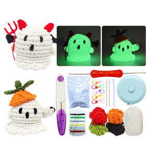 Noctilucent Hallowmas Crochet <b>Kit</b> <b>for</b> <b>Beginners</b> Adults with Step-by-Step Video Tutorials DIY Crochet <b>Kits</b> Kids <b>Knitting</b> Supplies - Product Image 1