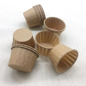 Moldes para Cupcakes Grandes con Borde Enrollado, Doble Cara, <span class=keywords><strong>Extra</strong></span> Gruesos, Resistentes a la Grasa, Aptos para Horno y Freidora de Aire, Desechables - Product Image 3