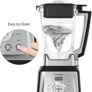 Blender de comptoir professionnel <span class=keywords><strong>Homgeek</strong></span> pour la cuisine, 2000 W, broyeur alimentaire haute vitesse avec contrôle de vitesse à 8 niveaux, résistant aux chocs, pour les smoothies - Product Image 2