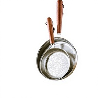 Poêle à frire extra-épaisse en acier inoxydable 304, motif flocon de neige, antiadhésive, style chinois, pour saisir les steaks, compatible gaz, cuisson domestique