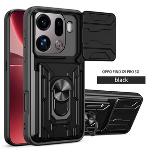 Funda Protectora para Teléfono con Ranura para Tarjetas, Ventana Deslizante para Protección de la Lente, Soporte Magnético, Resistente a Golpes para <span class=keywords><strong>Oppo</strong></span> <span class=keywords><strong>Find</strong></span> X9 Pro/X9/X8 Pro - Product Image 1