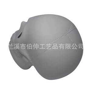 Pu Foam <b>Skull</b> Stress Ball White Round Halloween <b>Decoration</b> Soft Grasp Toy Adult - Product Image 4