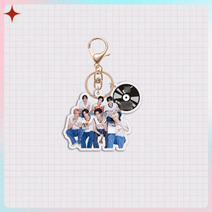 Porte-clés en acrylique style dessin animé Kpop en gros : SK, BP, <span class=keywords><strong>Gidle</strong></span>, TW, IVE – Pendentif lumineux - Product Image 6