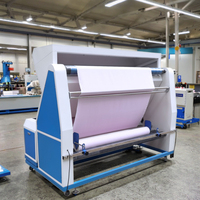 Vente directe d'usine HUWEI Machine d'inspection de tissu à alignement automatique des bords à double inverseur électrique 220V 400mm Max Fabric