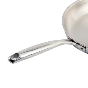 3-Ply Stainless Steel <b>Frying</b> <b>Pan</b> With Handle Professional Cookware for Induction, Gas and <b>Electric</b> - Product Image 3