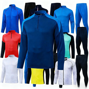 Giacca da Calcio Uomo 2025 2026 di Alta Qualità, Mezza Zip, Leggera, Asciugatura Rapida, Traspirante, 100% Poliestere, <span class=keywords><strong>Tuta</strong></span> da Allenamento - Product Image 1