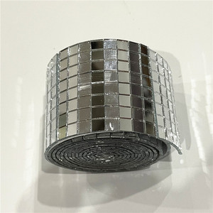 Dải Dán Gương Trang Trí Miếng Dán Gương Phản Quang Khảm Thủy Tinh Vuông Nhỏ - Product Image 6