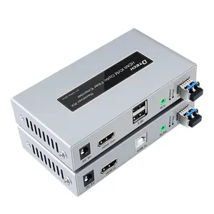 Cao-Chất Lượng Hỗ Trợ Cho H.264 Định Dạng Ethernet Tín Hiệu HD 20Km 4 K VGA HDMI Để RJ45 KVM Switch IP mở Rộng
