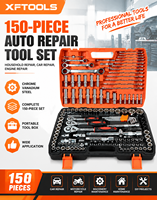 Kit d'outils de réparation automobile et de bricolage domestique OEM d'usine, 150 pièces, jeu de douilles à cliquet en acier au chrome-vanadium