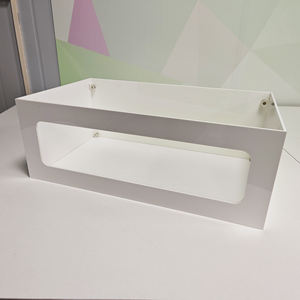 Élégante Housse de Protection pour Réchauds Chafing Dish, Support et Couvercle en Acrylique Blanc Résistant - Product Image 1