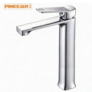 Robinet mélangeur moderne monocommande chaud/froid en alliage de zinc chromé avec cartouche céramique pour lavabo - Product Image 1