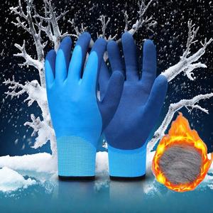 Protección laboral de construcción de alta calidad látex nitrilo espuma sumergida trabajo de invierno por debajo de cero guantes de trabajo de construcción mecánica - Product Image 2