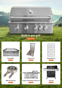 Parrilla de barbacoa de Gas de acero inoxidable, 640x440mm, área de cocina, estante de calentamiento extraíble, venta al por mayor - Product Image 5