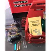Réservoir de torche de coupe de soudage portable Kit de réservoirs d'acétylène d'oxygène 4L avec support de transport en plastique Plus réservoirs d'oxygène et d'acétylène