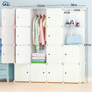 حار بيع لوحة PP مكعب بلاستيكي خزانة للأطفال - Product Image 4