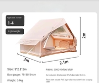 Carpa Inflable para Eventos de 6.3 m², Tela Oxford 420D, Impermeable, Portátil, con Columna de Aire Integrada, para Actividades Familiares y Reuniones al Aire Libre