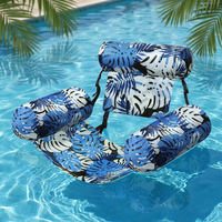 Fauteuil flottant gonflable à trois tubes, chaise de piscine pliable et portable, hamac aquatique en PVC