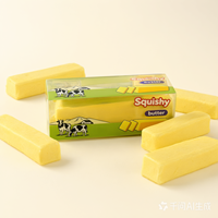 Jouet Squishy Croustillant au Beurre en Gros, Jouet Anti-Stress à Presser, Jouet Squishy Doux de Décompression pour Cadeaux de Fête