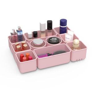 New Silicone trang điểm ngăn kéo tổ chức thiết lập bàn ngăn kéo tổ chức khay phòng tắm Vanity ngăn kéo tổ chức cho trang điểm lưu trữ đồ trang sức - Product Image 5