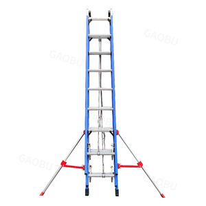 Two-Section Modern FRP Telescopic <strong>Ladders</strong> <strong>Hook</strong> EN131 Certified 150kg Capacity for Outdoor Use Household Workshop Fire Rescue - Product Image 4