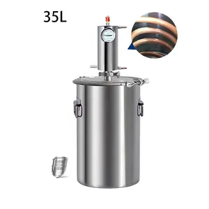 35L 304 Stainless steel household small alcohol still Private vodka still