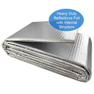 Matériau d'isolation à double couche en feuille d'aluminium et bulles d'air haute résistance pour couverture de fenêtre de camping-car/serre - Product Image 5