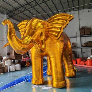 Modelo de Elefante Inflable Gigante de Tamaño Real para Publicidad Exterior, Elefante Inflable Grande para Decoración - Product Image 6