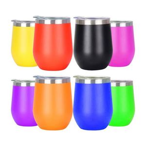 แก้วน้ำสุญญากาศสองชั้นแบบกำหนดโลโก้เองได้ ขายส่ง ขนาด 12 ออนซ์ แก้วสแตนเลสแบบมีฝาปิดสำหรับใส่ไวน์ ขนาด 12 ออนซ์ จำนวนมาก - Product Image 2