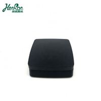 Conteneur de fond de teint à coussin carré pour maquillage noir