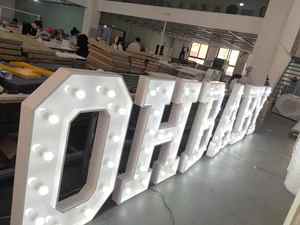 Lettres lumineuses LED personnalisées de 4 pieds, lettres lumineuses, enseignes lumineuses, lettres de fête, lettres de mariage, enseigne lumineuse Mr & Mrs - Product Image 3