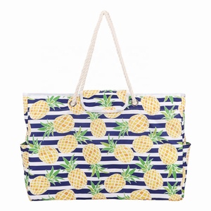 Bolso de Mano Casual Oxford para Mujer, Nuevo Modelo 2025, Ecológico, con Cierre de Cremallera, para la Playa o Compras, Verano - Product Image 1