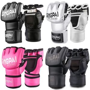 Gants de boxe MMA à demi-doigts – Équipement d'entraînement professionnel <span class=keywords><strong>UFC</strong></span> et Muay Thai pour hommes et femmes - Product Image 2