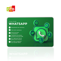 Carte de visite NFC personnalisée pour WhatsApp, carte intelligente à scanner avec QR code, communication sociale, avis WhatsApp, carte RFID