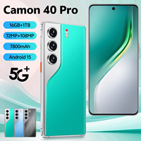Smartphone Camon C40 Pro 5G 2025 Desbloqueado Android Techno Camon 40 Pro Versión Internacional con Auriculares Gratis