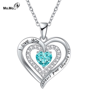 Vente flash Pendentif en zircon cubique étincelant Amour éternel Collier <span class=keywords><strong>pour</strong></span> maman Cadeau <span class=keywords><strong>pour</strong></span> la fête des mères Saint-Valentin - Product Image 3