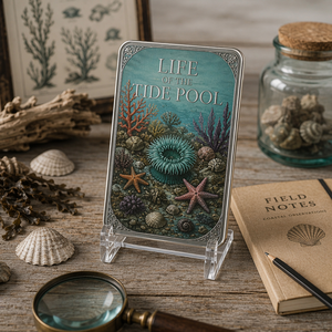 The Life of the Tide Pool Ensemble de cartes à collectionner en métal gravé de qualité supérieure pour les collectionneurs professionnels <span class=keywords><strong>et</strong></span> les amateurs de <span class=keywords><strong>nature</strong></span> - Product Image 2