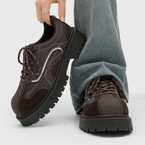 Chaussures Derby à lacets en matériaux mixtes, confortables et décontractées, pour les activités de plein air et quotidiennes - Product Image 4