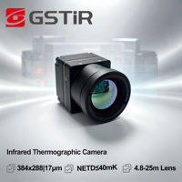 Caméra thermique PTZ GST Coin417R à double éclairage pour la surveillance, système de mesure de température ApexCore avec fonction Pan-Tilt pour les postes de transformation électriques
