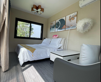 Cabines Apple préfabriquées en panneaux sandwich, maisons modulaires miniatures pour la vente mobile, sauna, spa, camping, station balnéaire