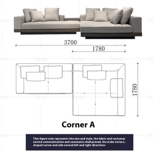समकालीन आधुनिक लक्जरी लिविंग रूम मखमली सेशनल रिक्लियर सोफे वर्ग डिजाइन कपड़े सोफे आरामदायक - Product Image 3