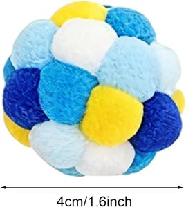 Factory Wholesale Price With Bells to Sound Seven Colorful Plush Ball Handmade Dog <b>Cat</b> <b>Interactive</b> <b>Toy</b> Pet <b>Toys</b> - Product Image 5