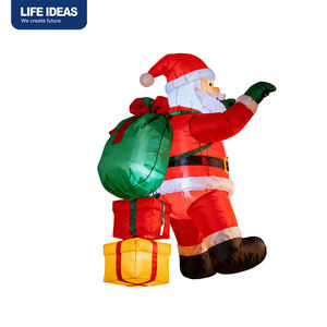 Lumières LED d'usine OEM, Père Noël gonflable de Noël pour la pelouse, décoration extérieure gonflable de Noël - Product Image 6