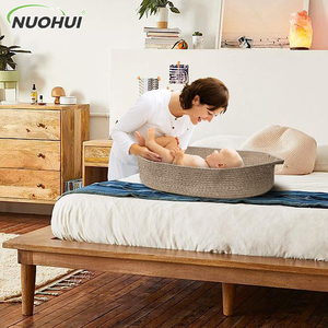 Cesta para Pañales de Bebé, Cambiador de Bebé Moderno y Sencillo, Colchoneta de Algodón de 3 mm de Grosor, Diseño Plegable, Funda de Colchón Extraíble - Product Image 4